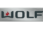 Metallic logo of 'WOLF' with a flame motif in the letter W.
