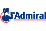 Blue and red Admiral logo with a star and swoosh design.
