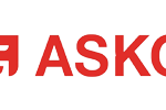 Red and black text logo with the word 'ASKO'.