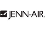 Jenn-Air logo with a stylized pipe icon.